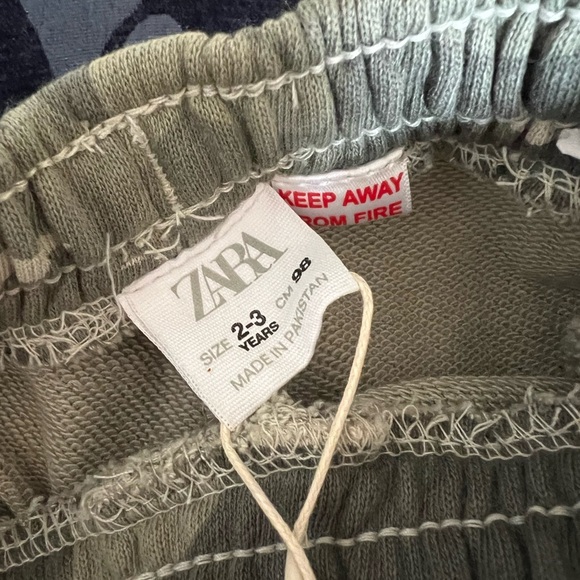 Zara Kids Camo French Terry Joggers NWT - Picture 4 of 4